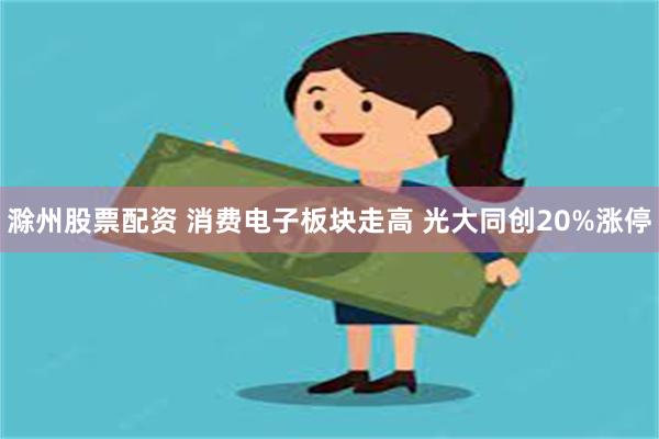 滁州股票配资 消费电子板块走高 光大同创20%涨停