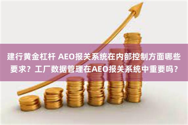 建行黄金杠杆 AEO报关系统在内部控制方面哪些要求？工厂数据管理在AEO报关系统中重要吗？