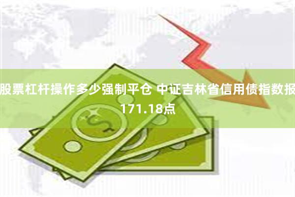 股票杠杆操作多少强制平仓 中证吉林省信用债指数报171.18点