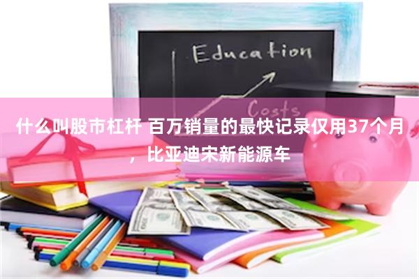 什么叫股市杠杆 百万销量的最快记录仅用37个月，比亚迪宋新能源车