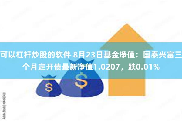 可以杠杆炒股的软件 8月23日基金净值：国泰兴富三个月定开债最新净值1.0207，跌0.01%