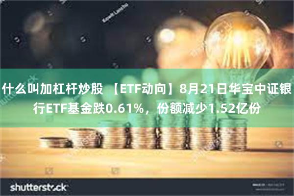 什么叫加杠杆炒股 【ETF动向】8月21日华宝中证银行ETF基金跌0.61%，份额减少1.52亿份