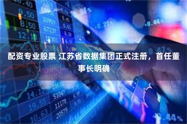 配资专业股票 江苏省数据集团正式注册，首任董事长明确