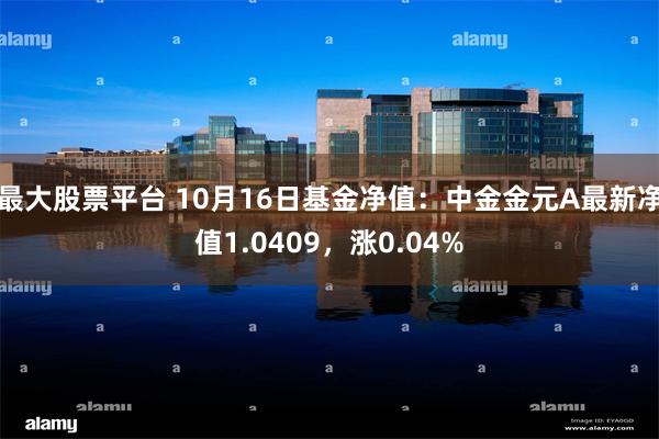 最大股票平台 10月16日基金净值：中金金元A最新净值1.0409，涨0.04%