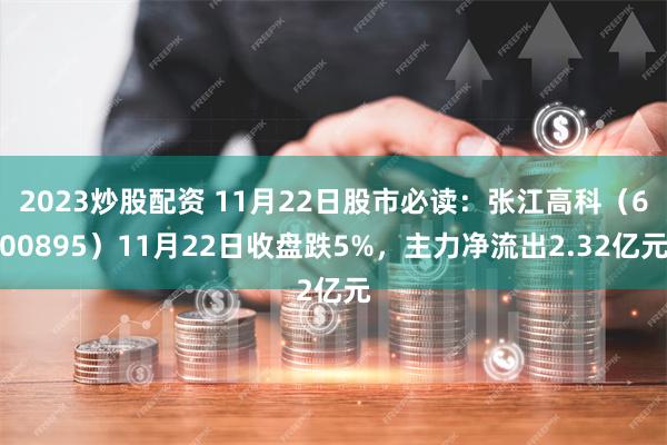 2023炒股配资 11月22日股市必读：张江高科（600895）11月22日收盘跌5%，主力净流出2.32亿元